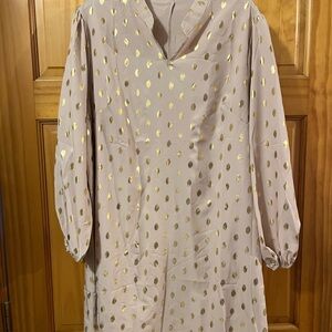 Gold Polka Dot Dress